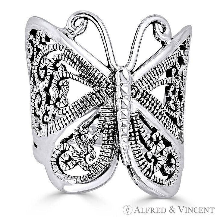 Other Butterfly Filigree-Detailed Ring in .925 Sterling Silver Size ONE SIZE - 1 Preview