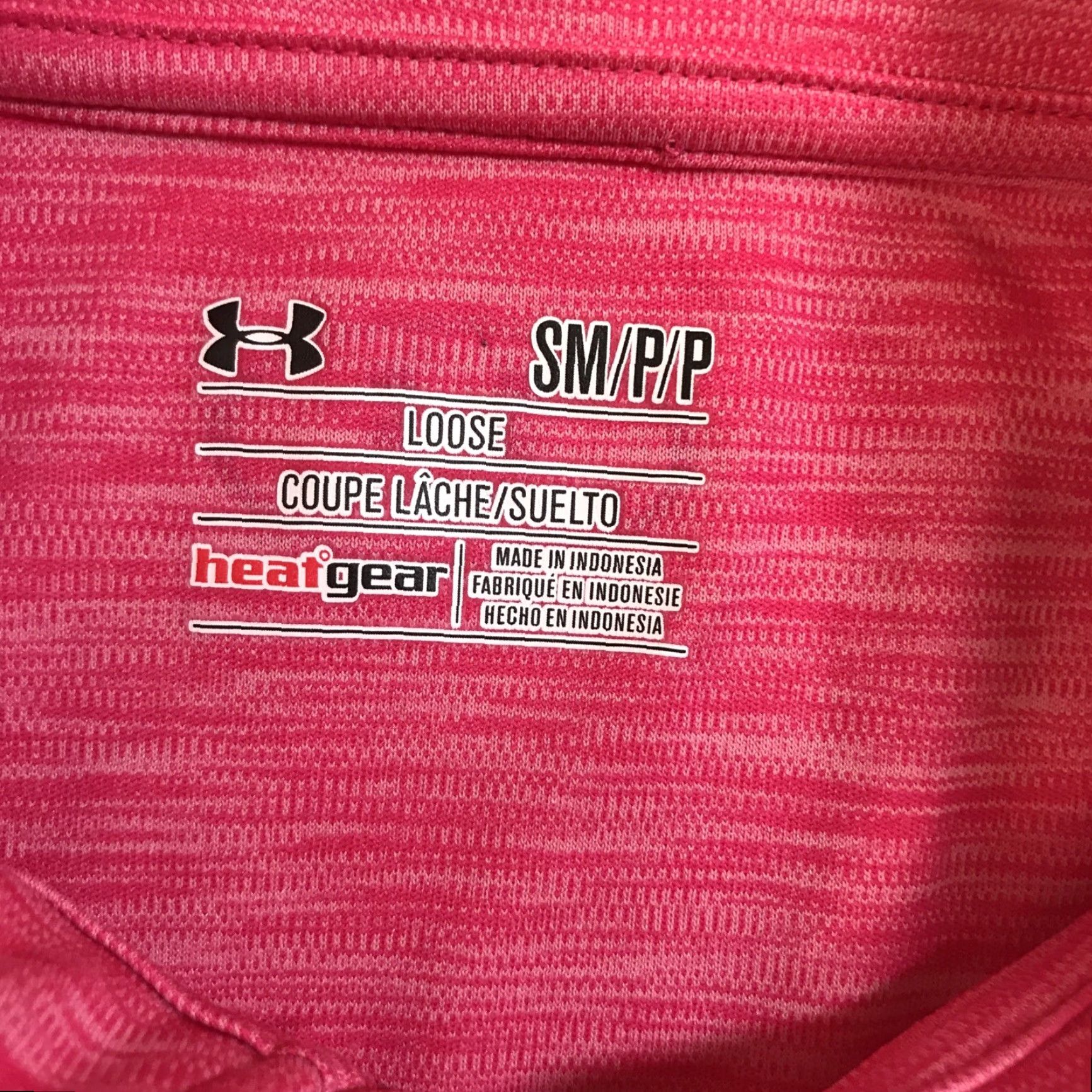 Under Armour Under Armour Woman's 1/4 Zip Pullover Heat Gear Shirt Running Pink Sz Small S - Womens Activewear Long Sleeve Mock Neck Size S / US 4 / IT 40 - 3 Thumbnail