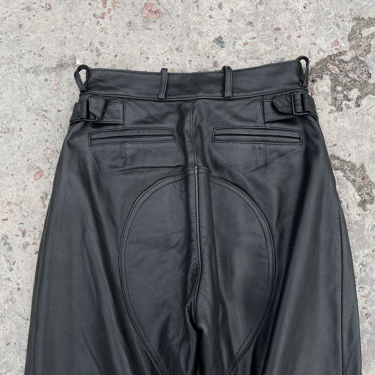 Vintage Vintage Moto Pants 38 Real Leather Y2K 90s USA Style Size 26" / US 2 / IT 38 - 7 Thumbnail