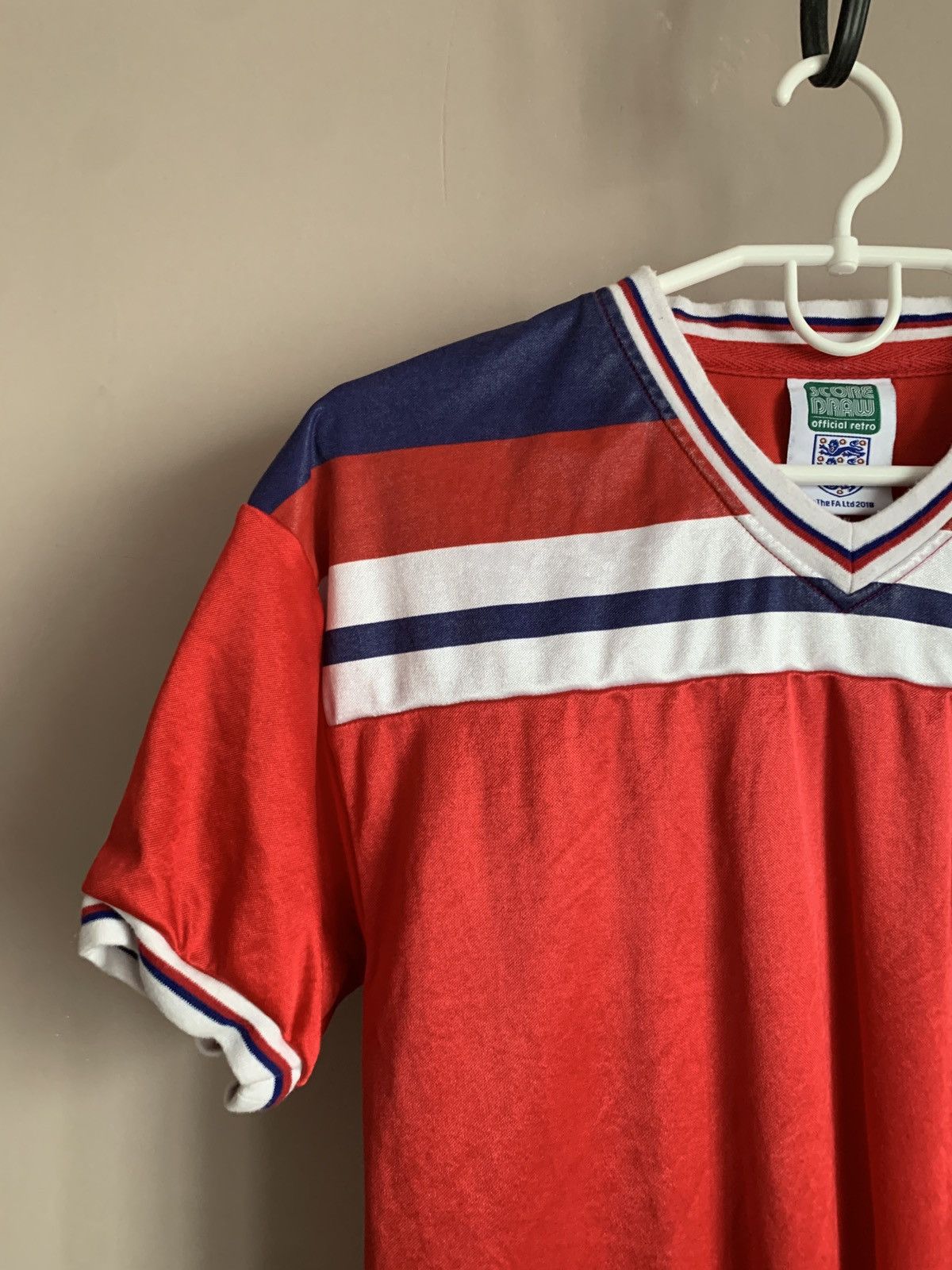 Vintage England 1983 vintage score draw soccer jersey football Size US S / EU 44-46 / 1 - 3 Thumbnail