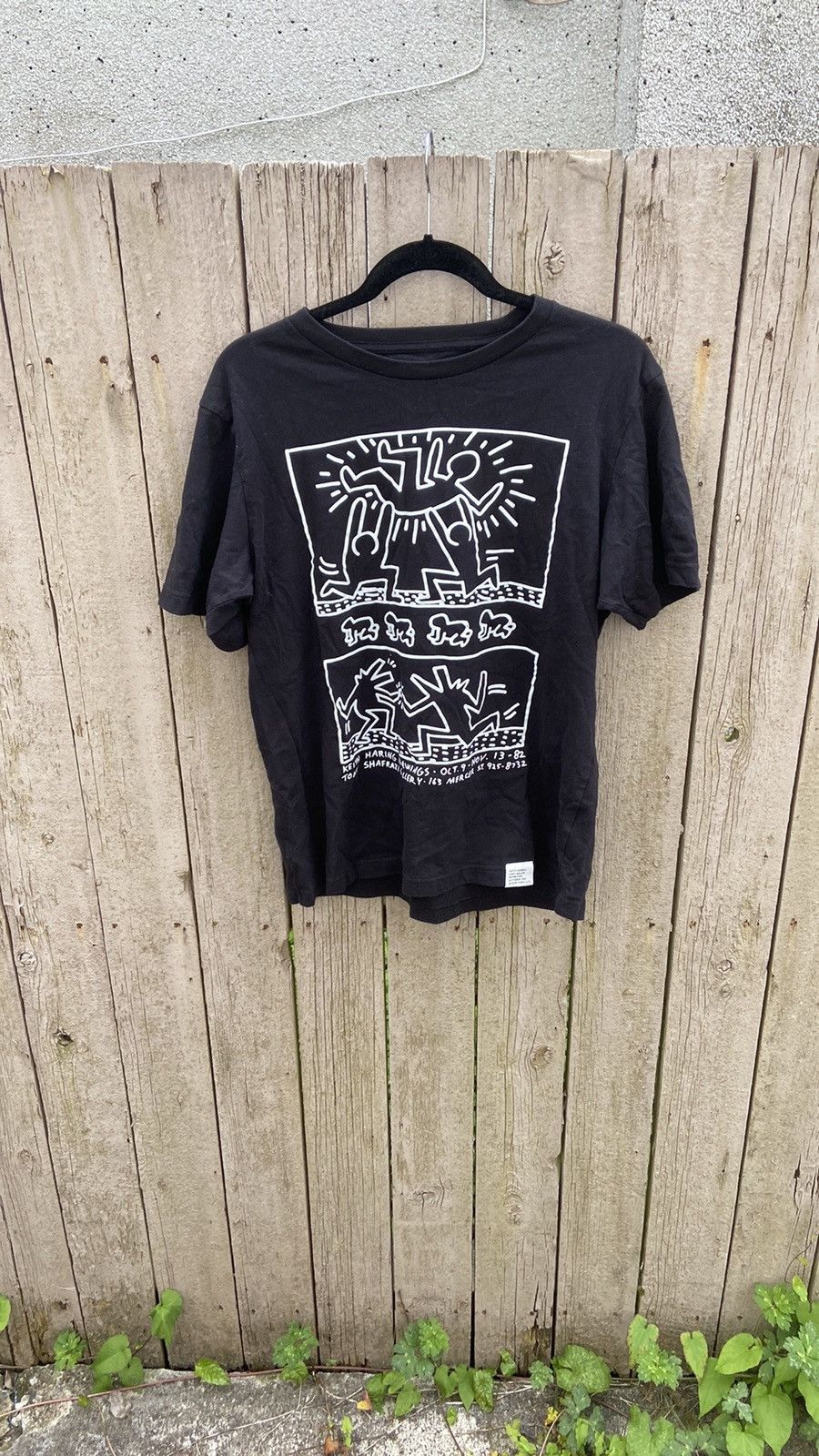 Keith Haring × Uniqlo Uniqlo X Keith Haring Black Graphic T-Shirt Size US M / EU 48-50 / 2 - 1 Thumbnail