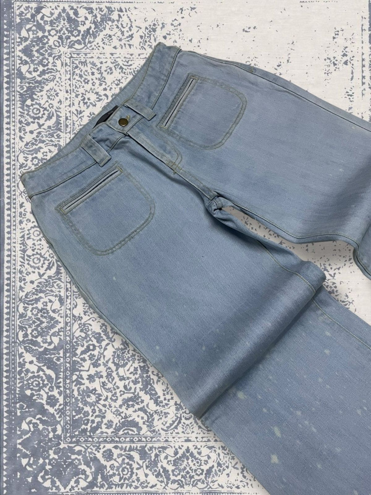 Designer × Japanese Brand × Vintage Vintage 1990s Japan Designer Smork Bushpant Flared Denim Size US 26 / EU 42 - 6 Thumbnail