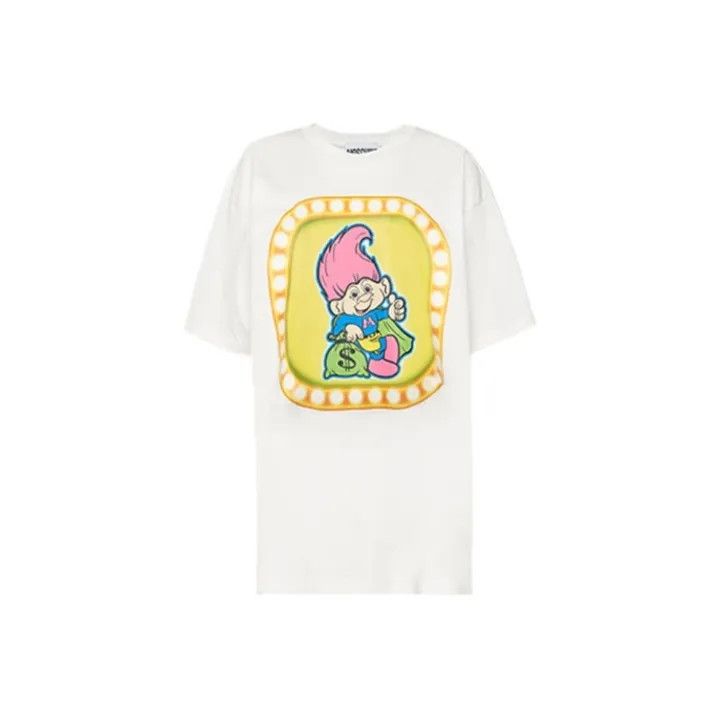 Moschino Moschino Playful Graphic Short Sleeve T-Shirt 0079 Size M / US 6-8 / IT 42-44 - 1 Thumbnail