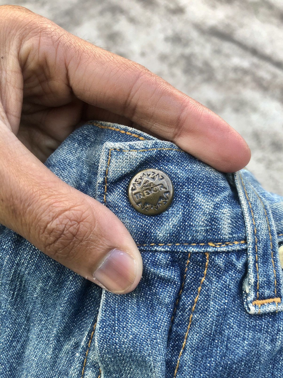 Hypebeast BAGGY⚡️⚡️VINTAGE TREVOR BUCKLE BACK DENIM Size US 29 - 3 Thumbnail