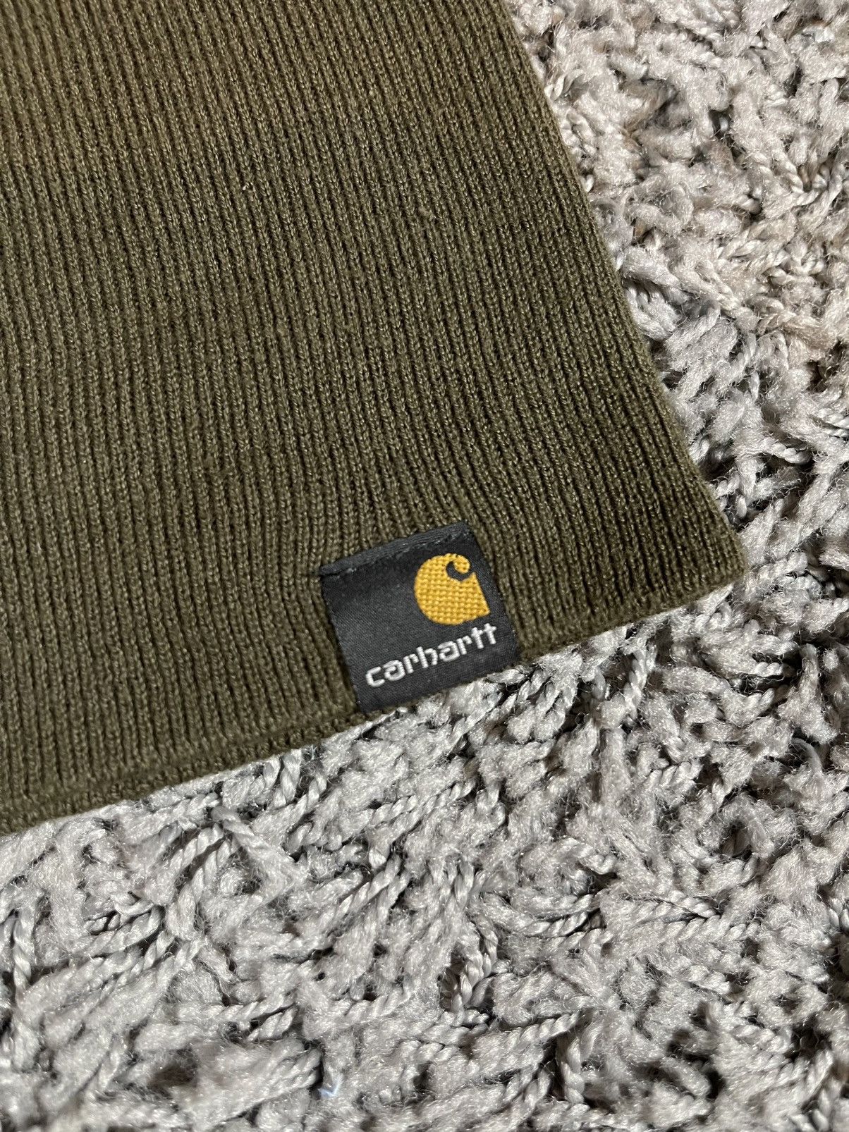 Carhartt 2005 Carhartt Vintage Sport Beanie Knit Hat Brown Size ONE SIZE - 2 Thumbnail