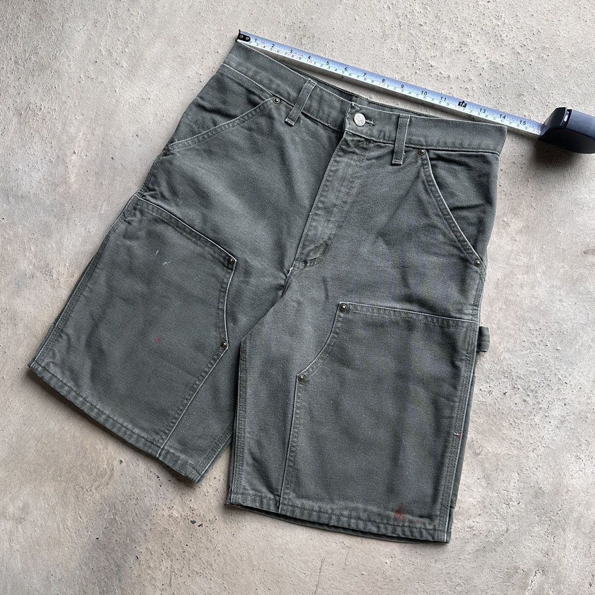 Carhartt (29x9.8) Rare!!! 00s Carhartt Double Knee B80 MOS Shorts Size US 29 - 3 Thumbnail