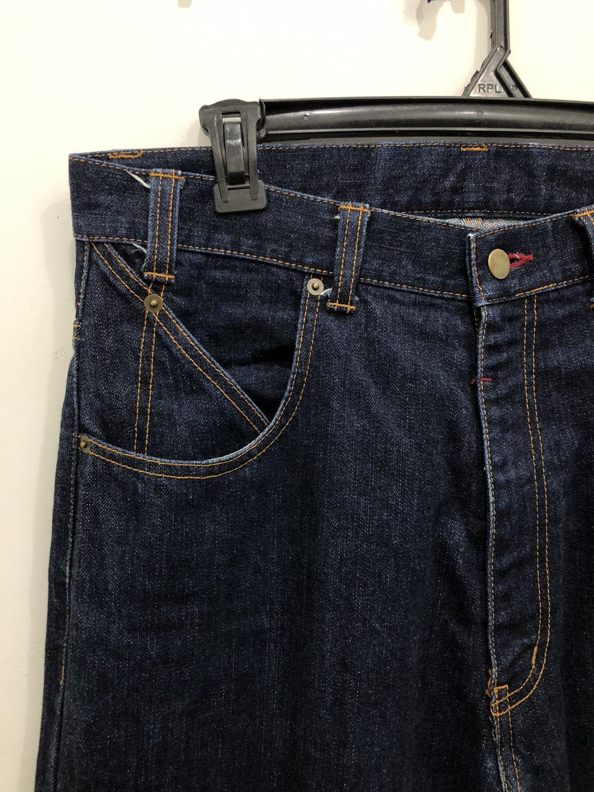 Japanese Brand Free Farm Hand 👖BIG PANTS👖 Japanese Denim Pants Loose Fit Size US 32 / EU 48 - 9 Thumbnail