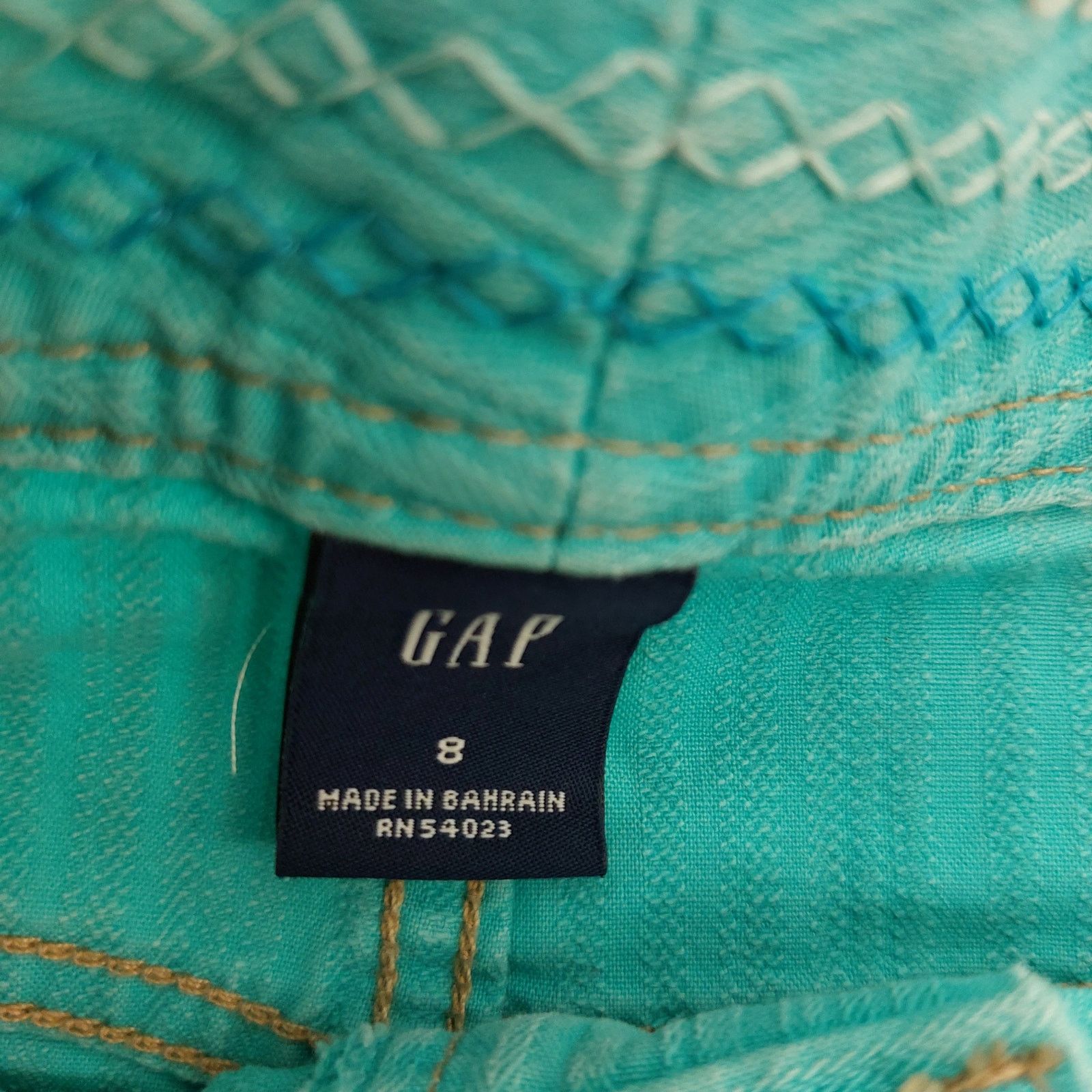 Gap Y2K GAP Turquoise Blue Micro Short Mini Skirt Denim Size 8 Size 30" / US 8 / IT 44 - 3 Thumbnail