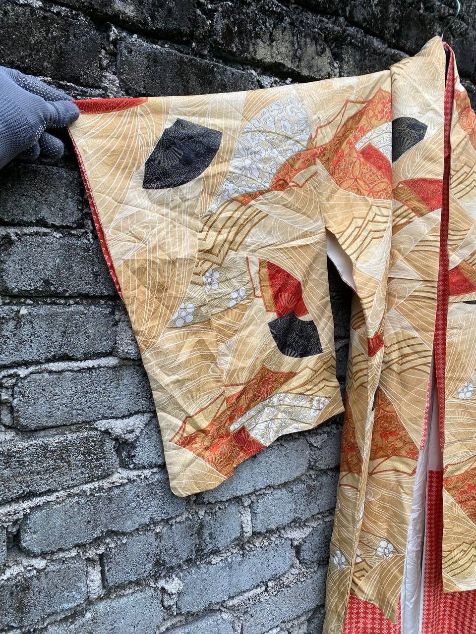 Other Vintage Karaori Silk Kimono Size L / US 10 / IT 46 - 10 Thumbnail