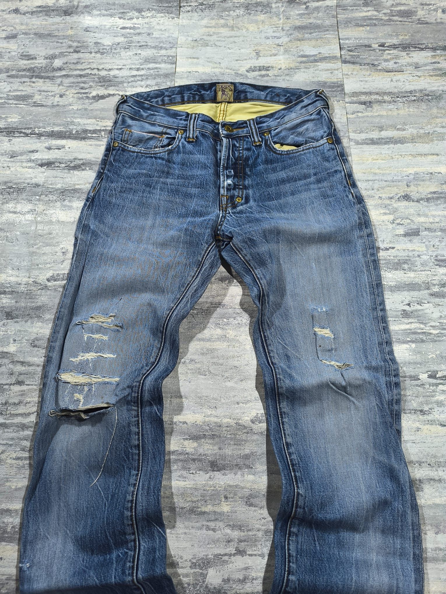 Hysteric Glamour vintage trashed distressed prps selvedge denim jeans Size US 30 / EU 46 - 9 Thumbnail