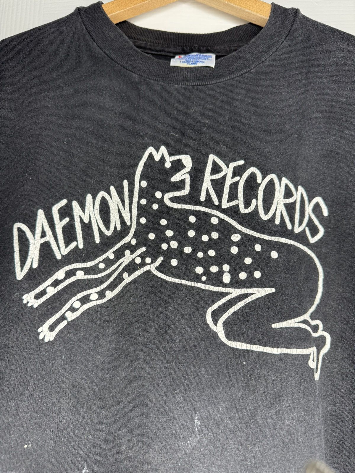 Vintage Vintage single stitch James Hall Daemon Records Feral Size US XL / EU 56 / 4 - 6 Thumbnail