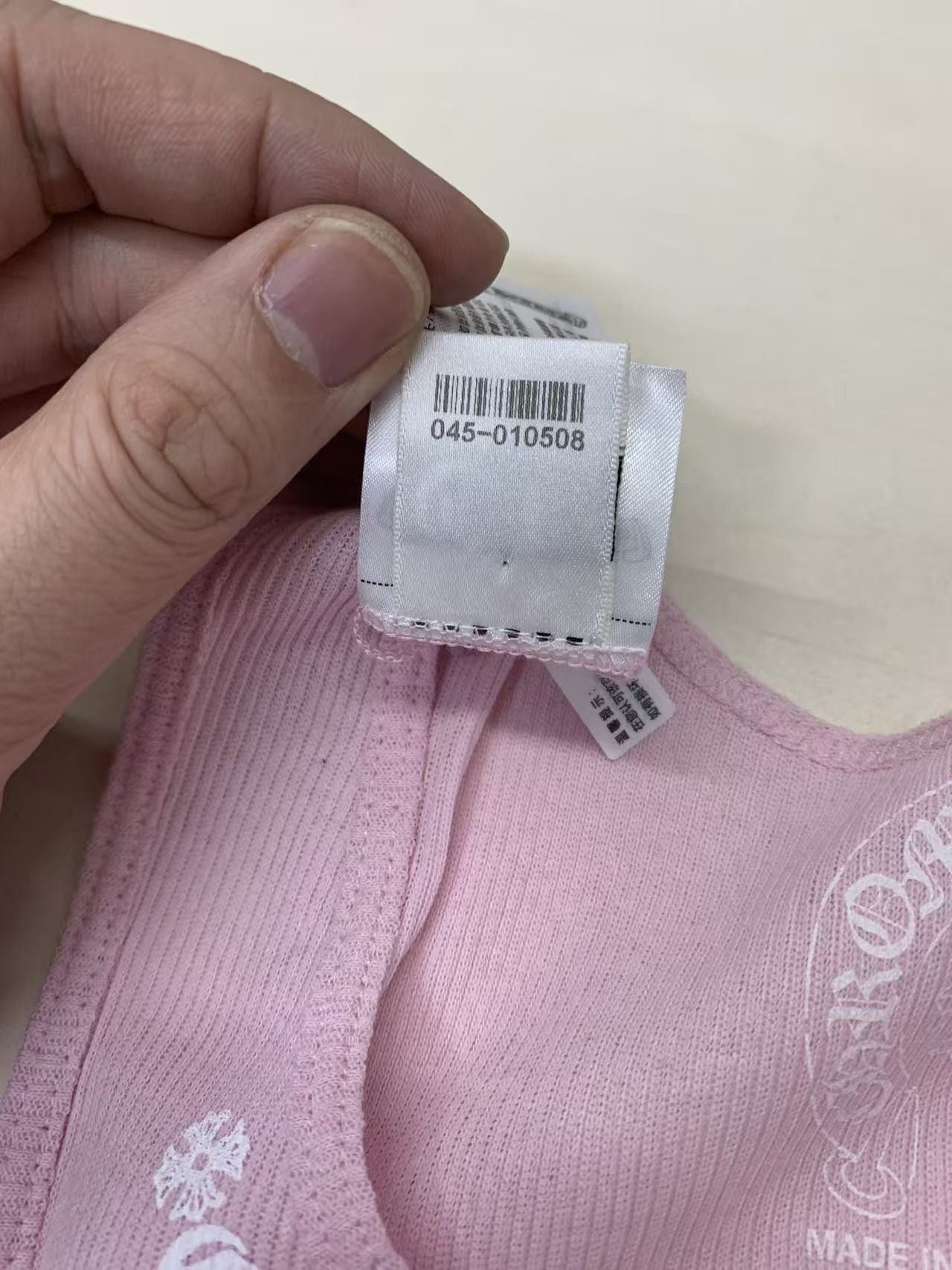 Chrome Hearts Chrome Hearts Pink LOVE YOU Neck Logo Tank Top Size S / US 4 / IT 40 - 9 Thumbnail