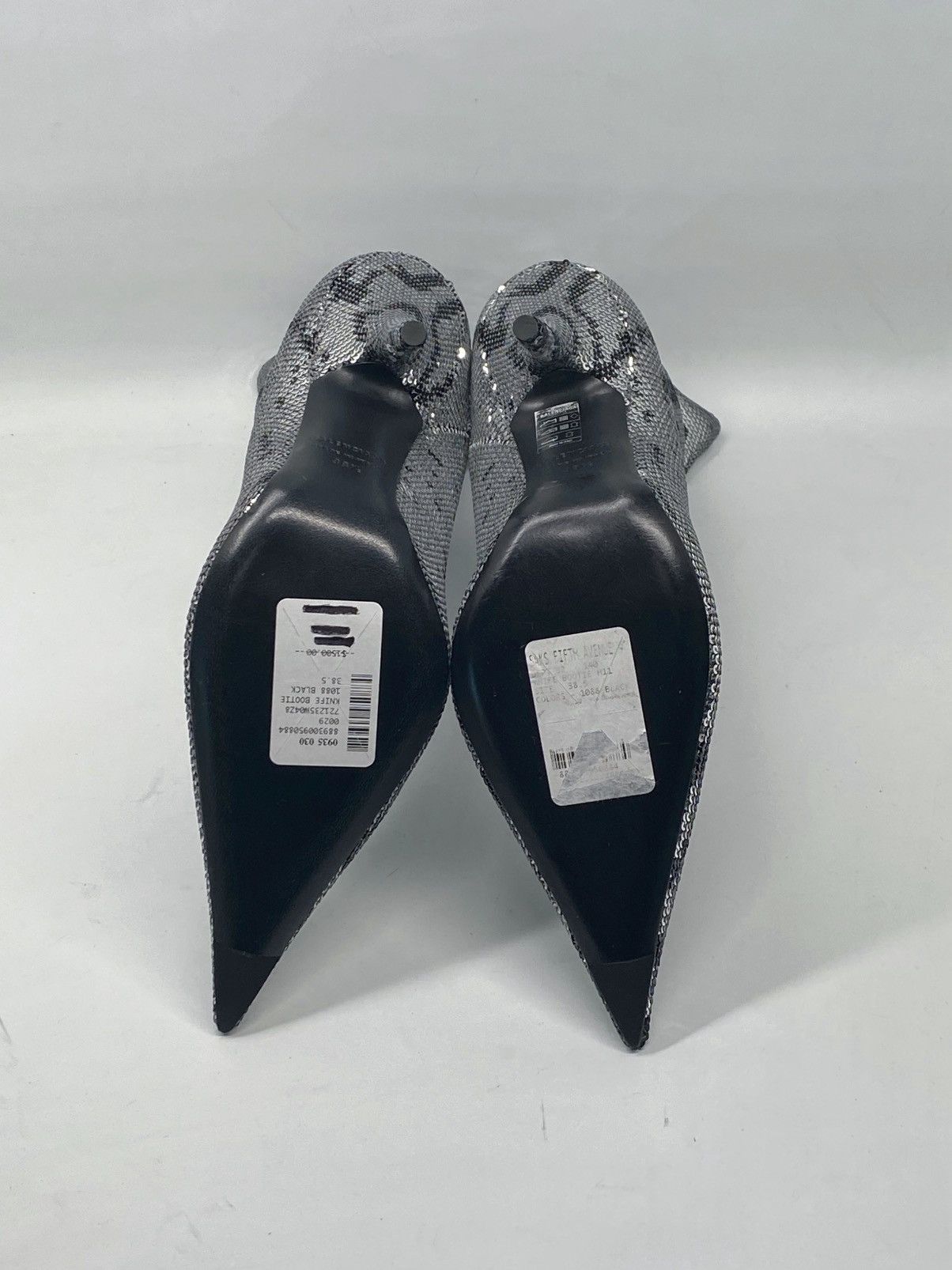 Balenciaga Balenciaga Knife Sequin High Heel Sock Booties size 38.5 Size US 8.5 / IT 38.5 - 11 Thumbnail