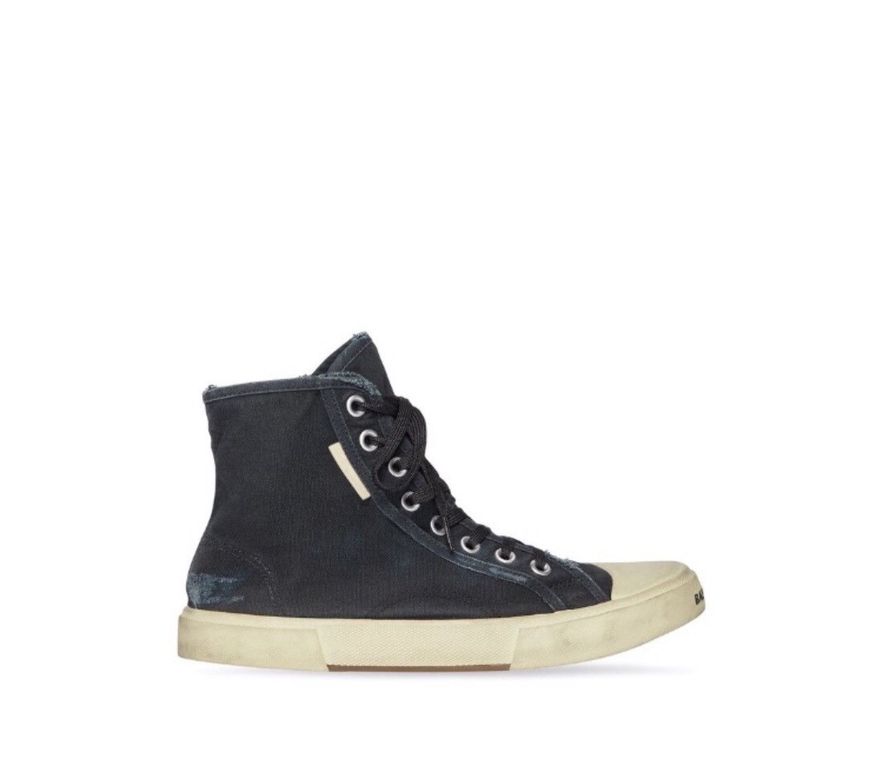 Balenciaga Paris High Top Distressed Black Sneakers Size US 14 / EU 47 - 1 Preview