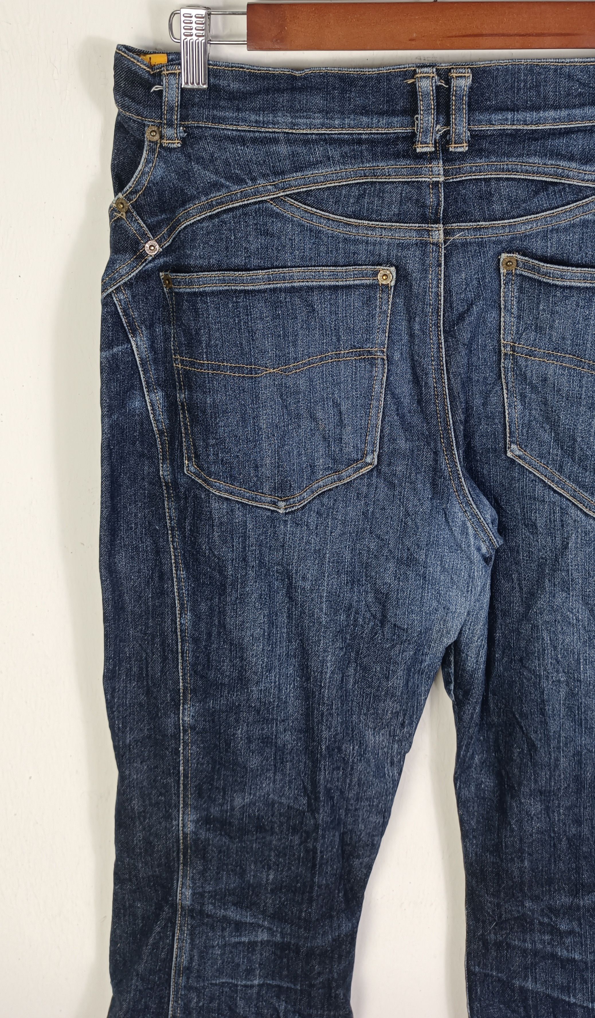 Japanese Brand Vintage💥 Flare Orange Juice jeans Size US 33 - 9 Thumbnail
