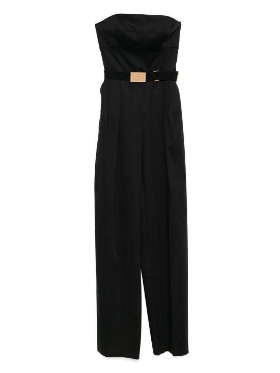 Elisabetta Franchi ELISABETTA FRANCHI Women Jumpsuits TU05153E2 110 Black Size 30" / US 8 / IT 44 - 1 Thumbnail