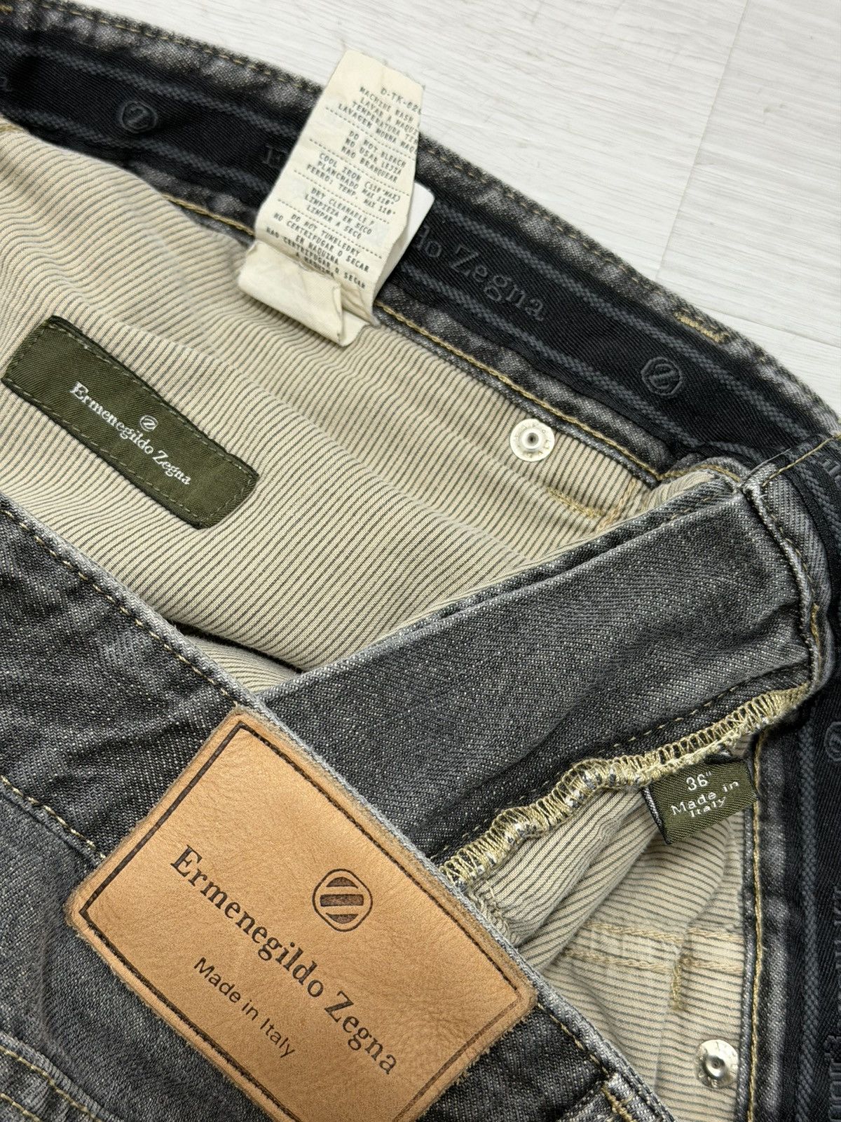 Ermenegildo Zegna Ermenegildo Zegna Straight Leg Jeans Size 36 Made in Italy Size US 36 / EU 52 - 11 Thumbnail