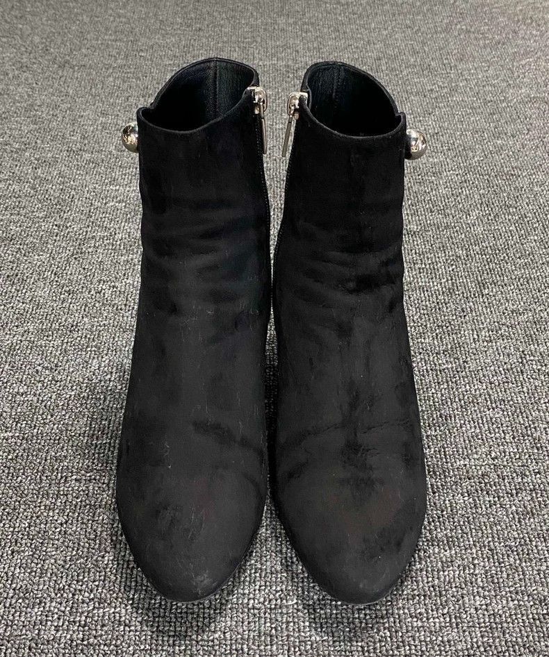 Dior Dior Black Suede Mid-2505 Size US 5.5 / IT 35.5 - 4 Thumbnail