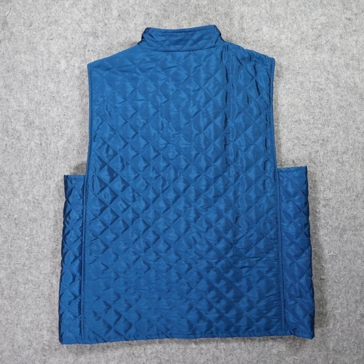 Vintage Josephine Chaus Vest Womens Medium Blue Quilted Sleeveless Full Zip Size M / US 6-8 / IT 42-44 - 3 Thumbnail