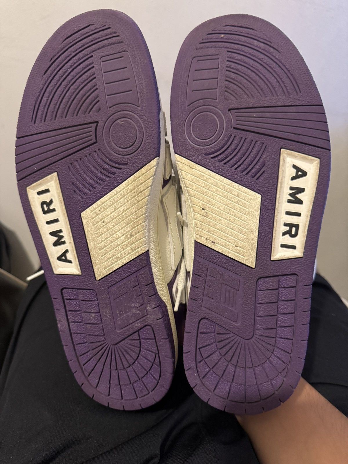 Amiri Amiri Skel Top “Purple White” Size US 9 / EU 42 - 2 Thumbnail