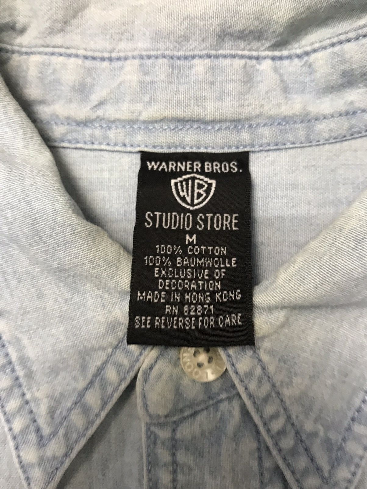 Cartoon Network × Disney × Vintage Warner Bros Studio Store Button Polo Tshirt Size US M / EU 48-50 / 2 - 4 Thumbnail