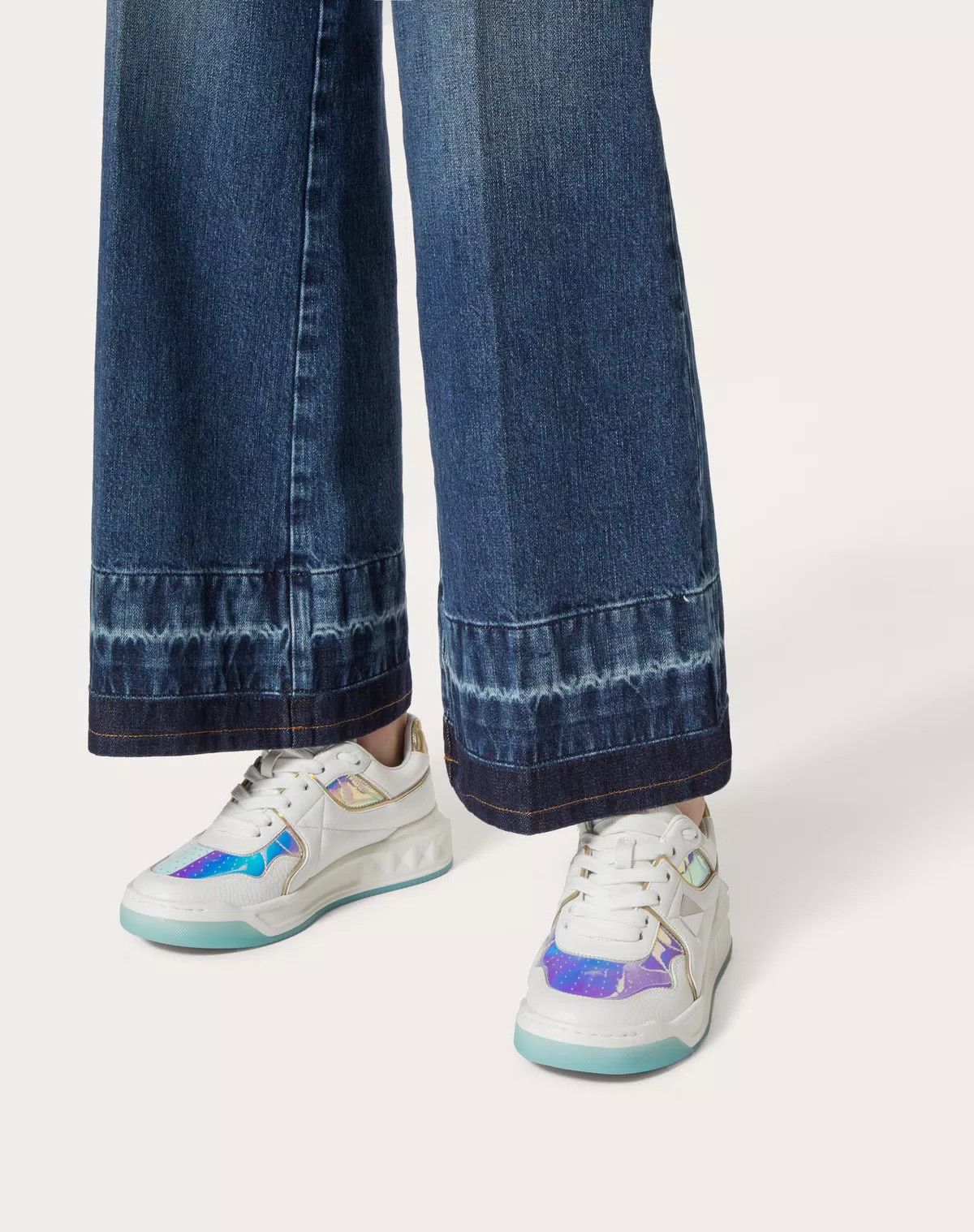 Valentino o1s1wg110426 One Stud Low-Top Sneakers Nappa Leather Size US 7.5 / IT 37.5 - 3 Thumbnail