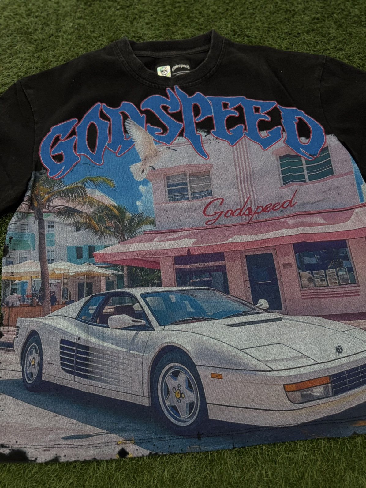 Godspeed Godspeed Black Miami Car Tee Shirt Size XS (NEW) Size US XS / EU 42 / 0 - 6 Thumbnail