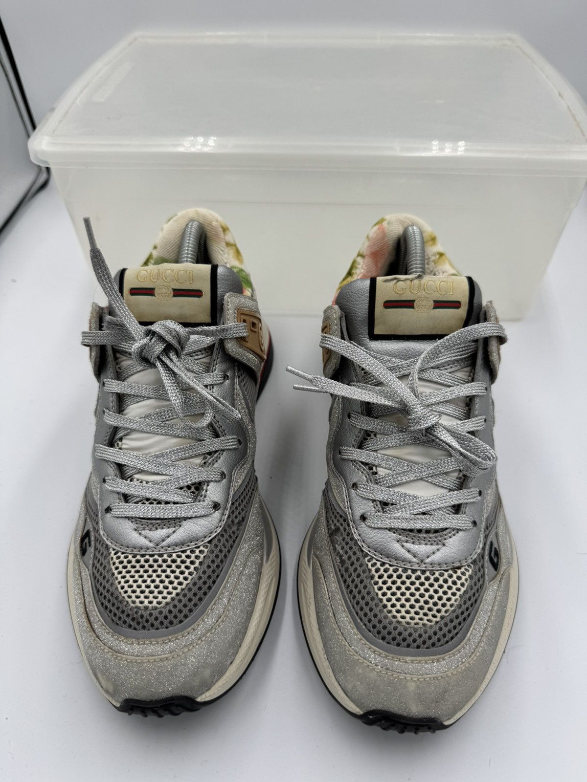 Gucci Size 39 / 9W Gucci Ultrapace Glitter Mesh Size US 9 / IT 39 - 3 Thumbnail