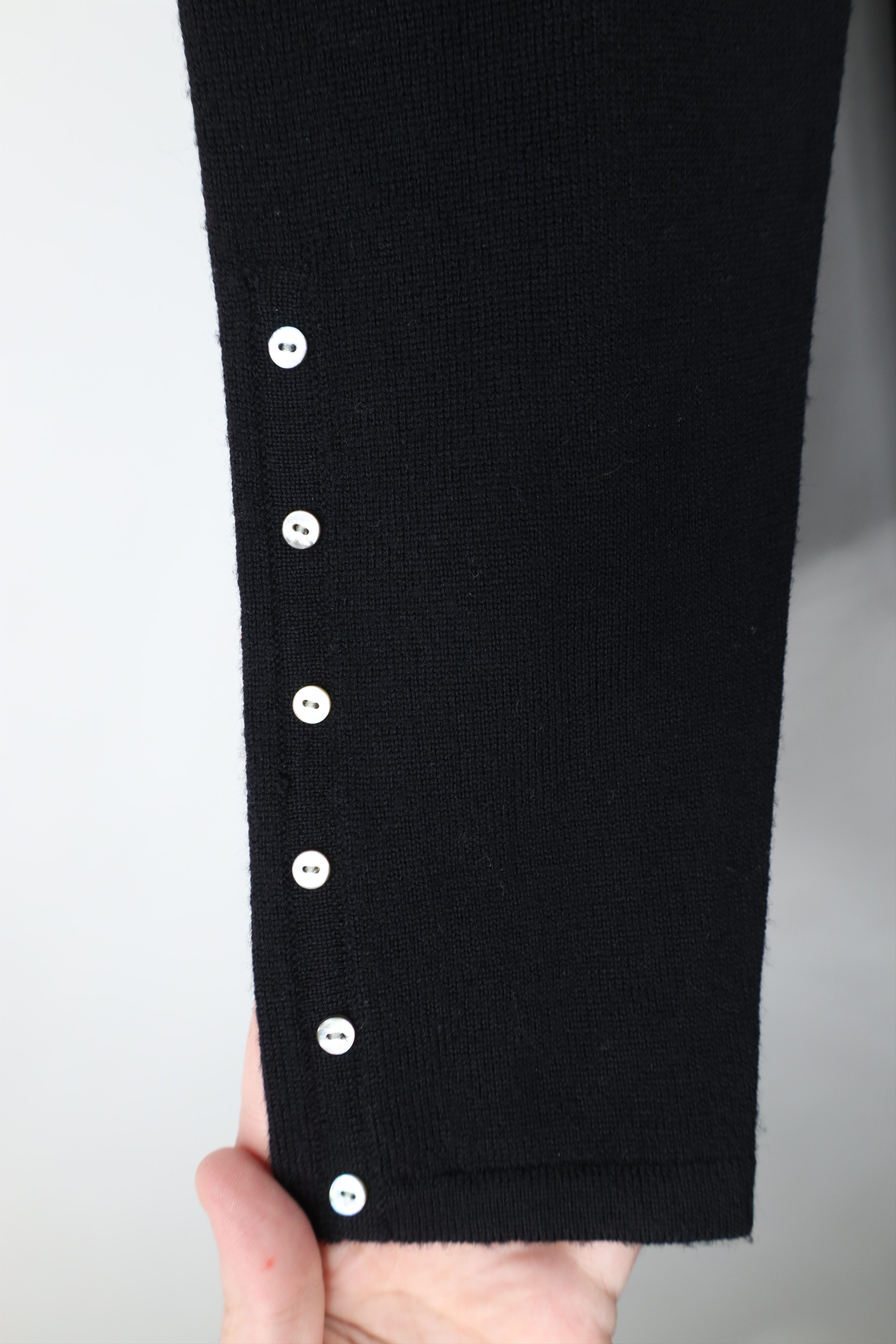 Vintage Vintage 90s Streetwear Wool Knit Turtleneck Sweater Black Size S / US 4 / IT 40 - 4 Thumbnail