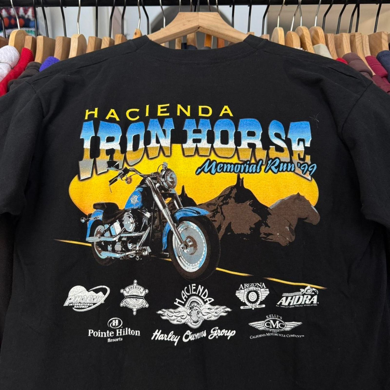 Other Vintage 1999 Hacienda Iron Horse Biker T-Shirt Size US L / EU 52-54 / 3 - 2 Thumbnail