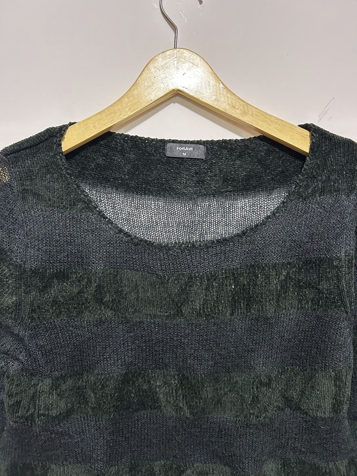 💸BINDINGOFFER💸Foravi fuzzy mohair knit kurt cobain style