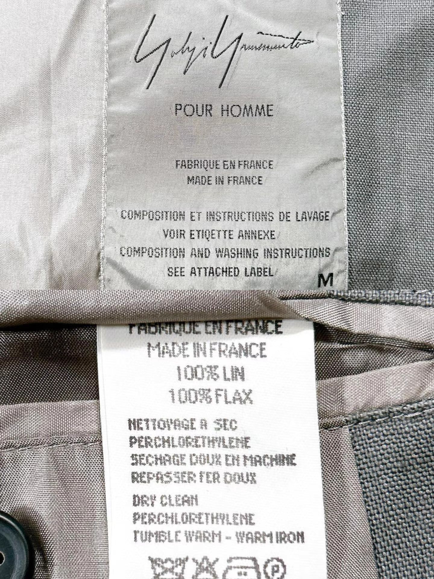 Yohji Yamamoto Yohji Yamamoto pourhomme French Linen Blazer K11 Size US M / EU 48-50 / 2 - 6 Thumbnail