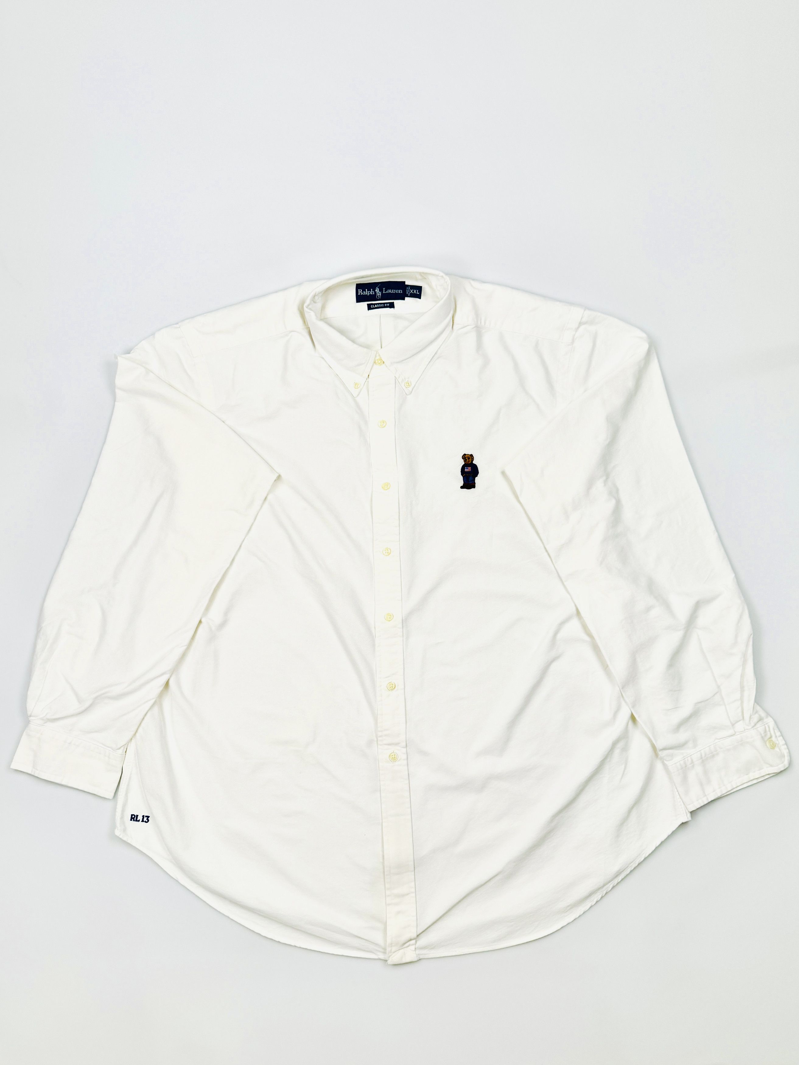 Polo Ralph Lauren POLO RALPH LAUREN XXL 2013 VINTAGE POLO BEAR OXFORD SHIRT Size US XXL / EU 58 / 5 - 1 Thumbnail