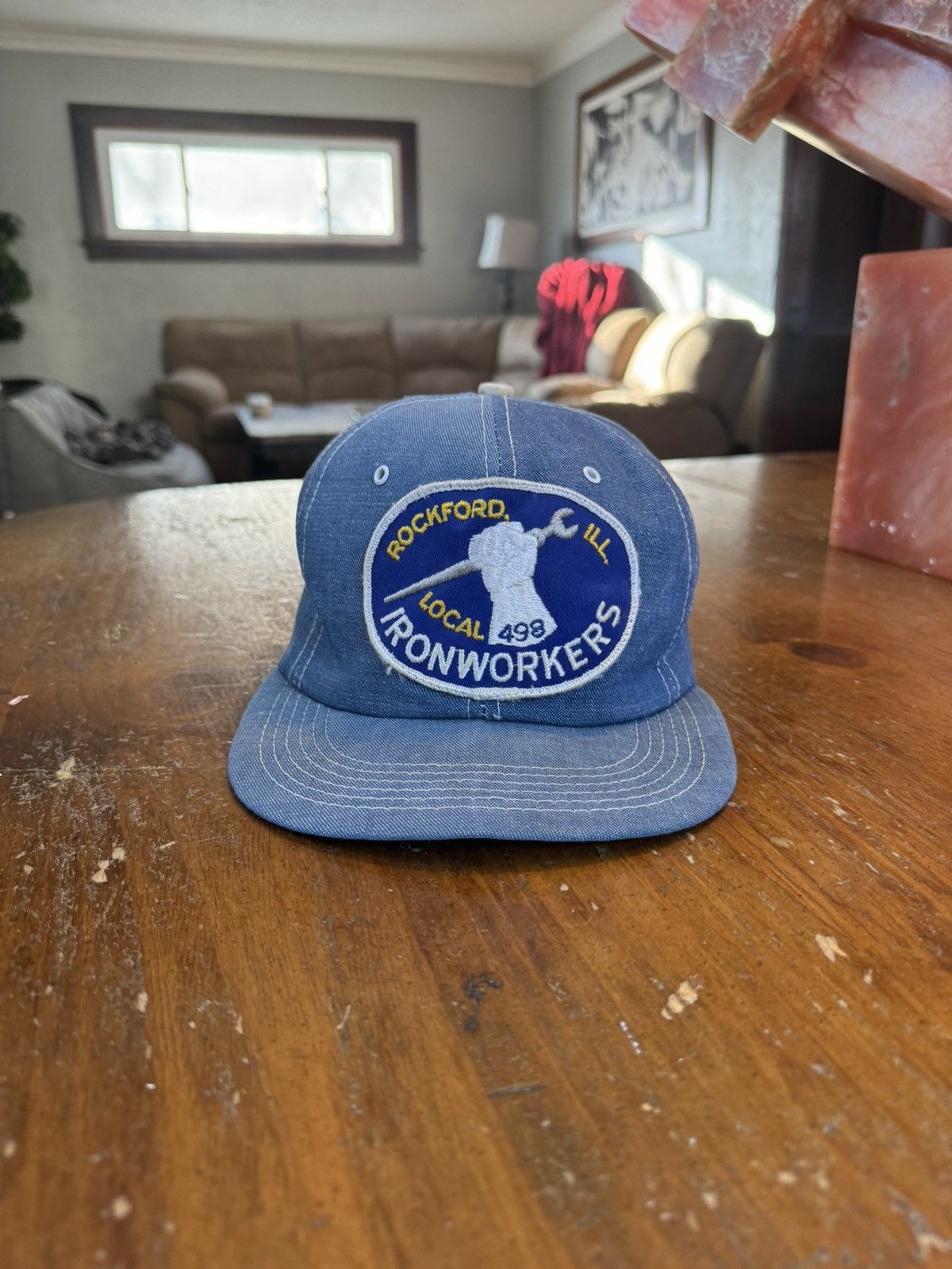 Vintage Vintage Iron Workers Union Hat Size ONE SIZE - 1 Thumbnail