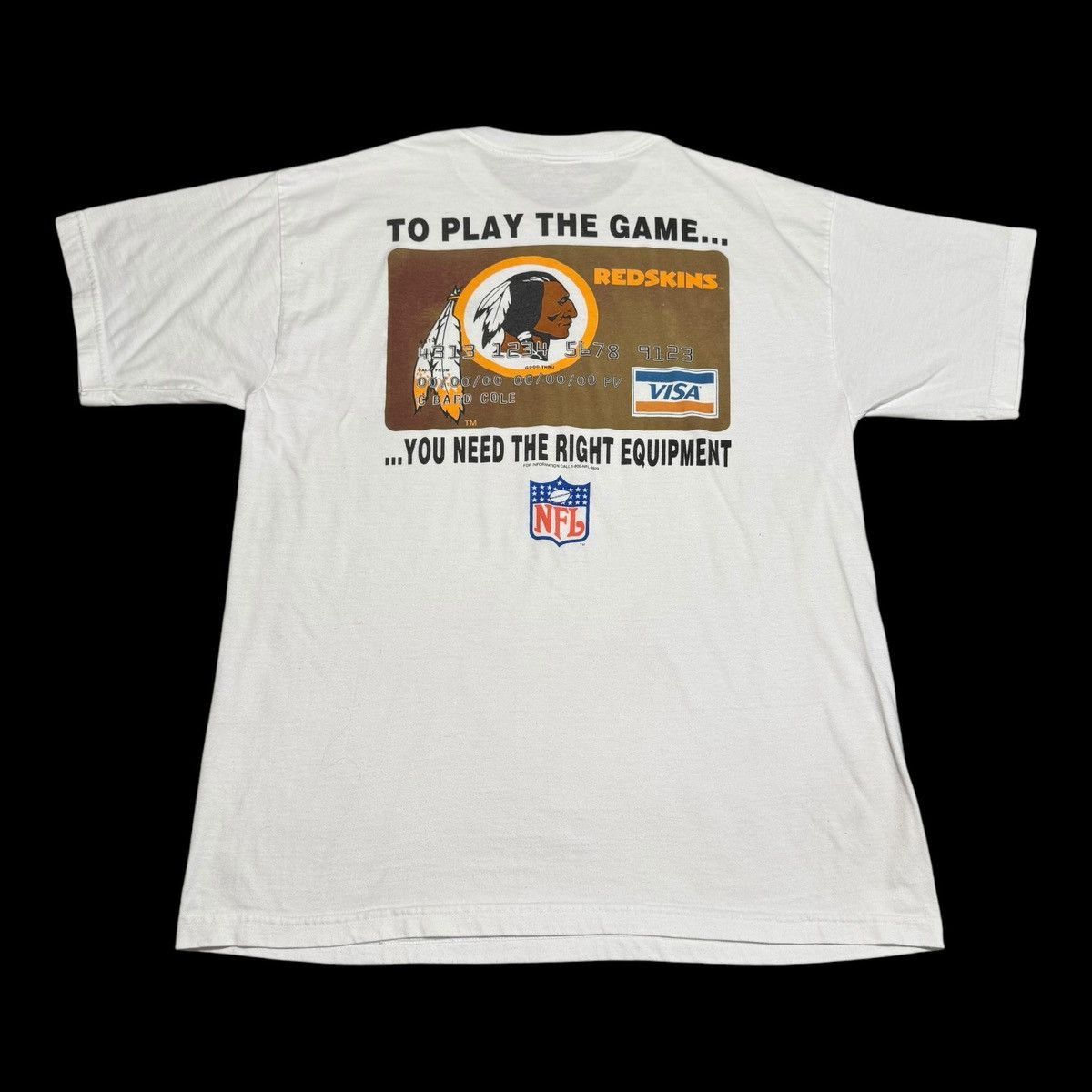 NFL × Vintage Vintage Visa Credit Card NFL Washington Redskins Shirt XL Size US XL / EU 56 / 4 - 1 Thumbnail