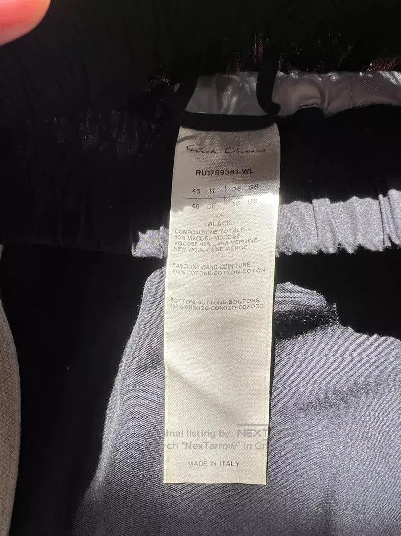 Rick Owens Rick Owens main line 7/8 length casual pants. Size US 26 / EU 42 - 4 Thumbnail