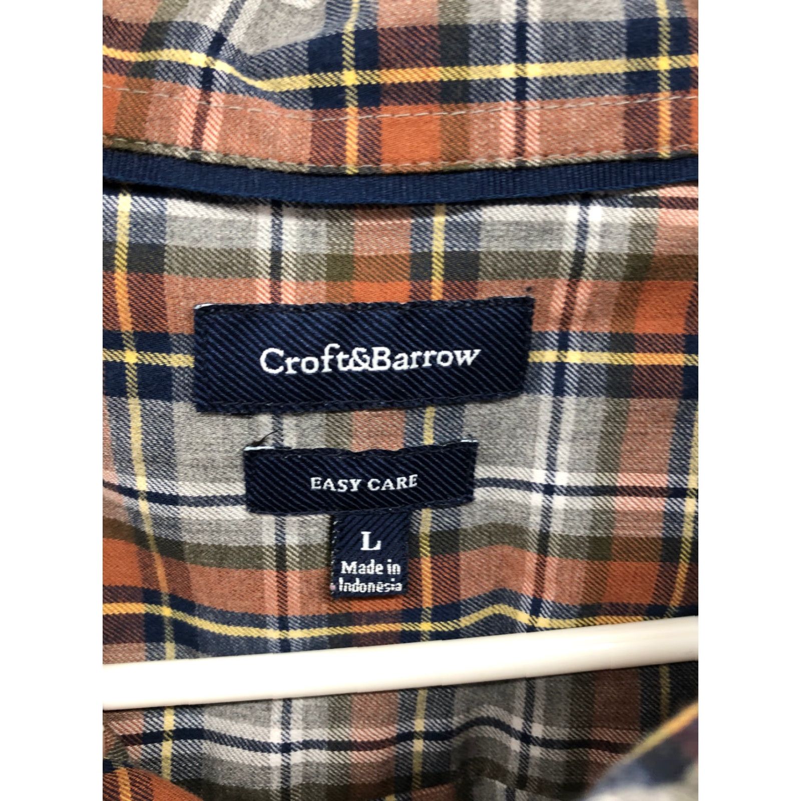 Croft & Barrow Croft & Barrow Flannel Shirt L Mens Long Sleeve Button-Down Collar Shirt Size US L / EU 52-54 / 3 - 6 Thumbnail