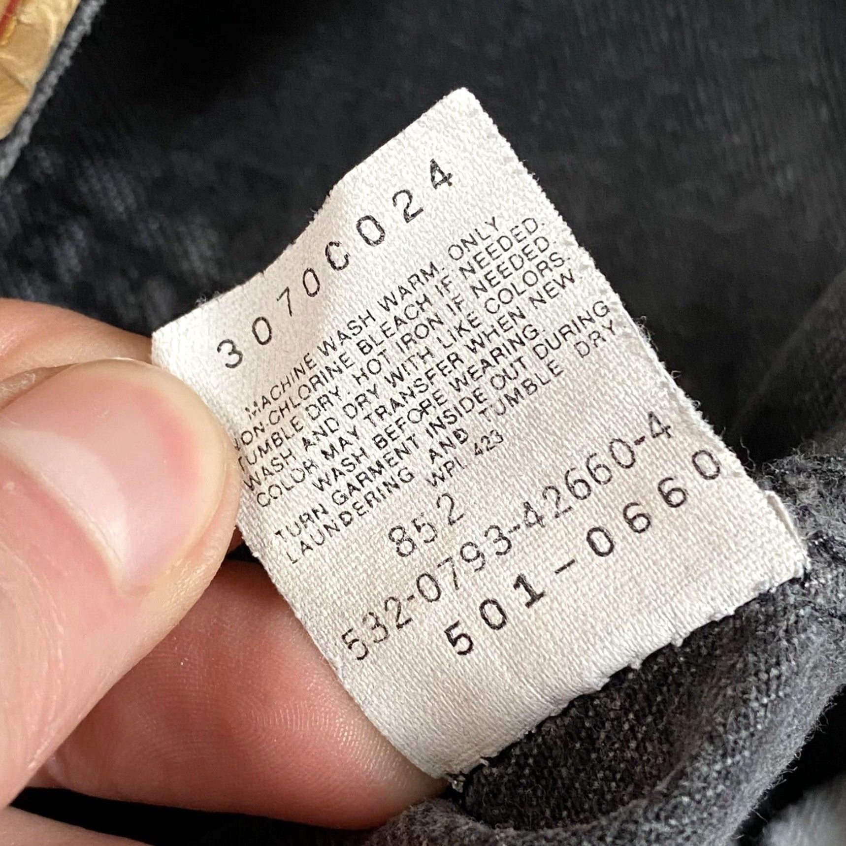 Levi's VINTAGE LEVI'S 501 XX Faded Black Denim Jeans 36x30.5 Relaxed Fit 90s Mens Size US 38 / EU 54 - 6 Thumbnail