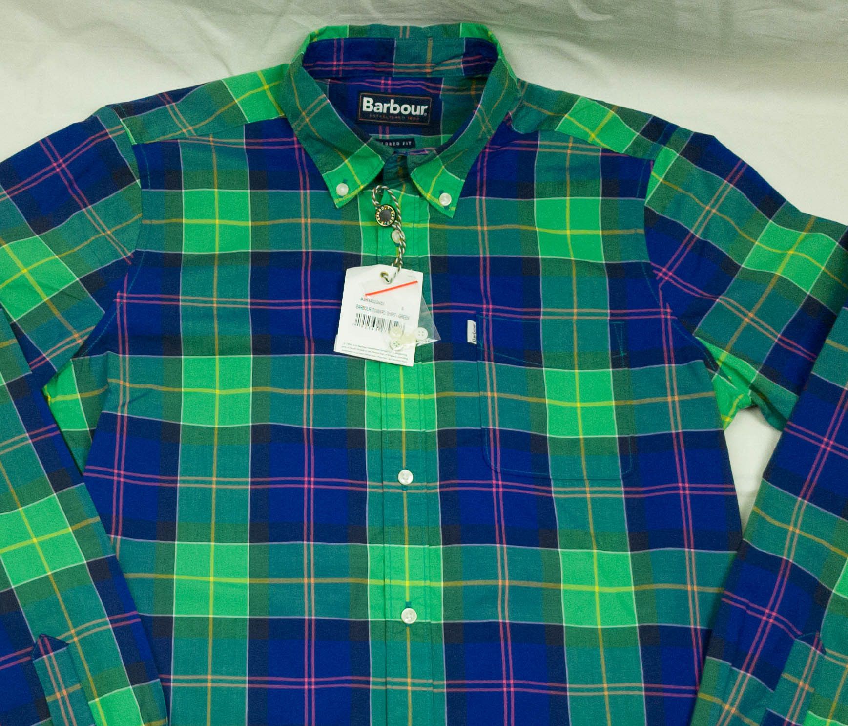 Barbour MENS BARBOUR SHIRT LONG SLEEVE COTTON SIZE S Size US S / EU 44-46 / 1 - 4 Thumbnail