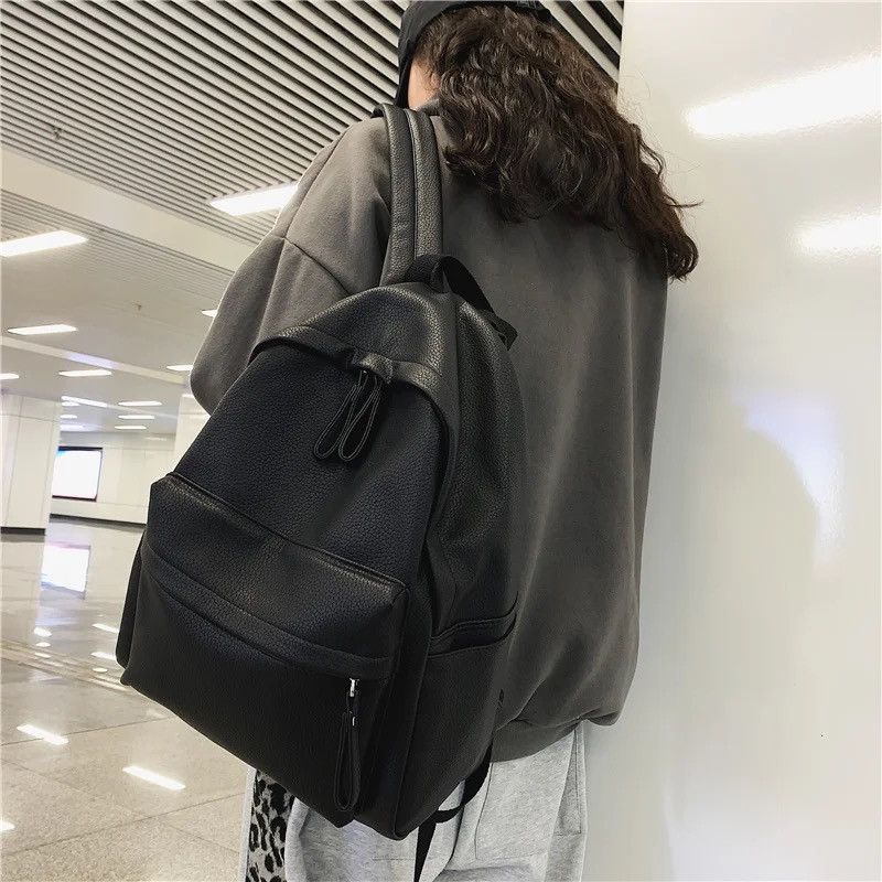 Japanese Brand × Leather Black Leather Backpack Size ONE SIZE - 2 Thumbnail