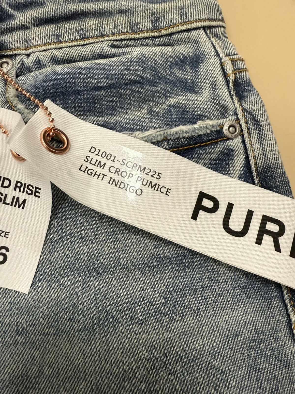 Other Purple Brand Slim Crop Pumice Jeans Size 26" / US 2 / IT 38 - 3 Thumbnail