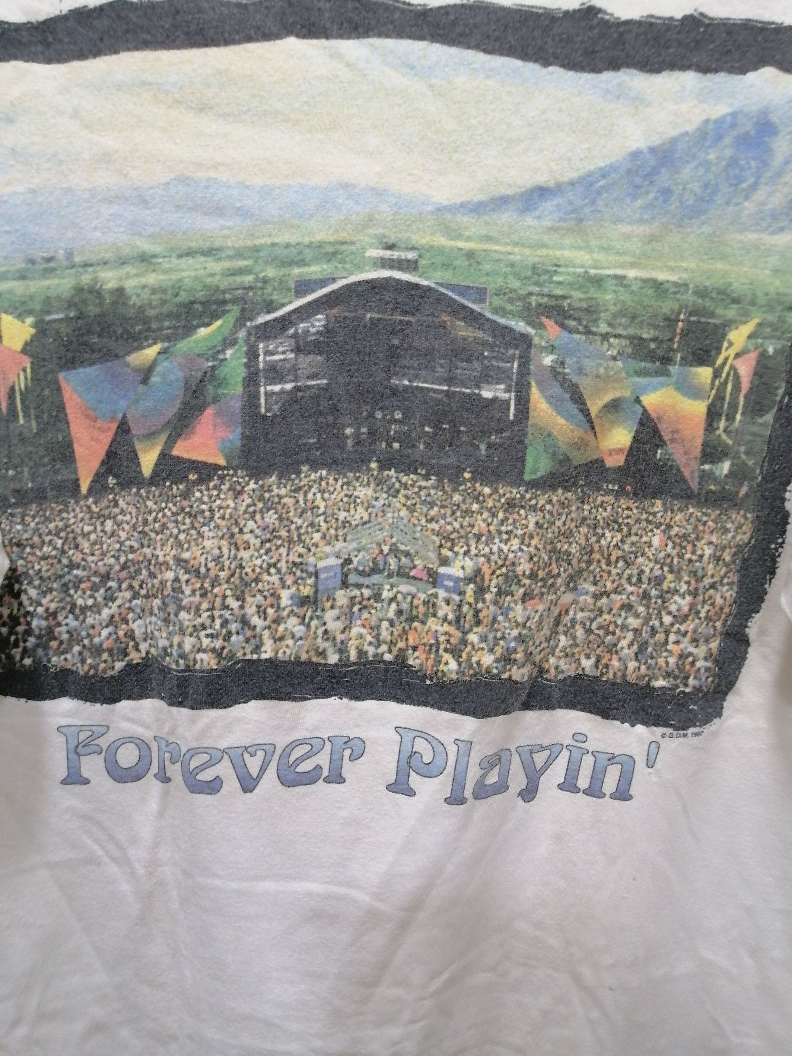 Grateful Dead × Liquid Blue VINTAGE 90'S GRATEFUL DEAD FOREVER PLAYIN RARE SHIRT Size US M / EU 48-50 / 2 - 6 Thumbnail