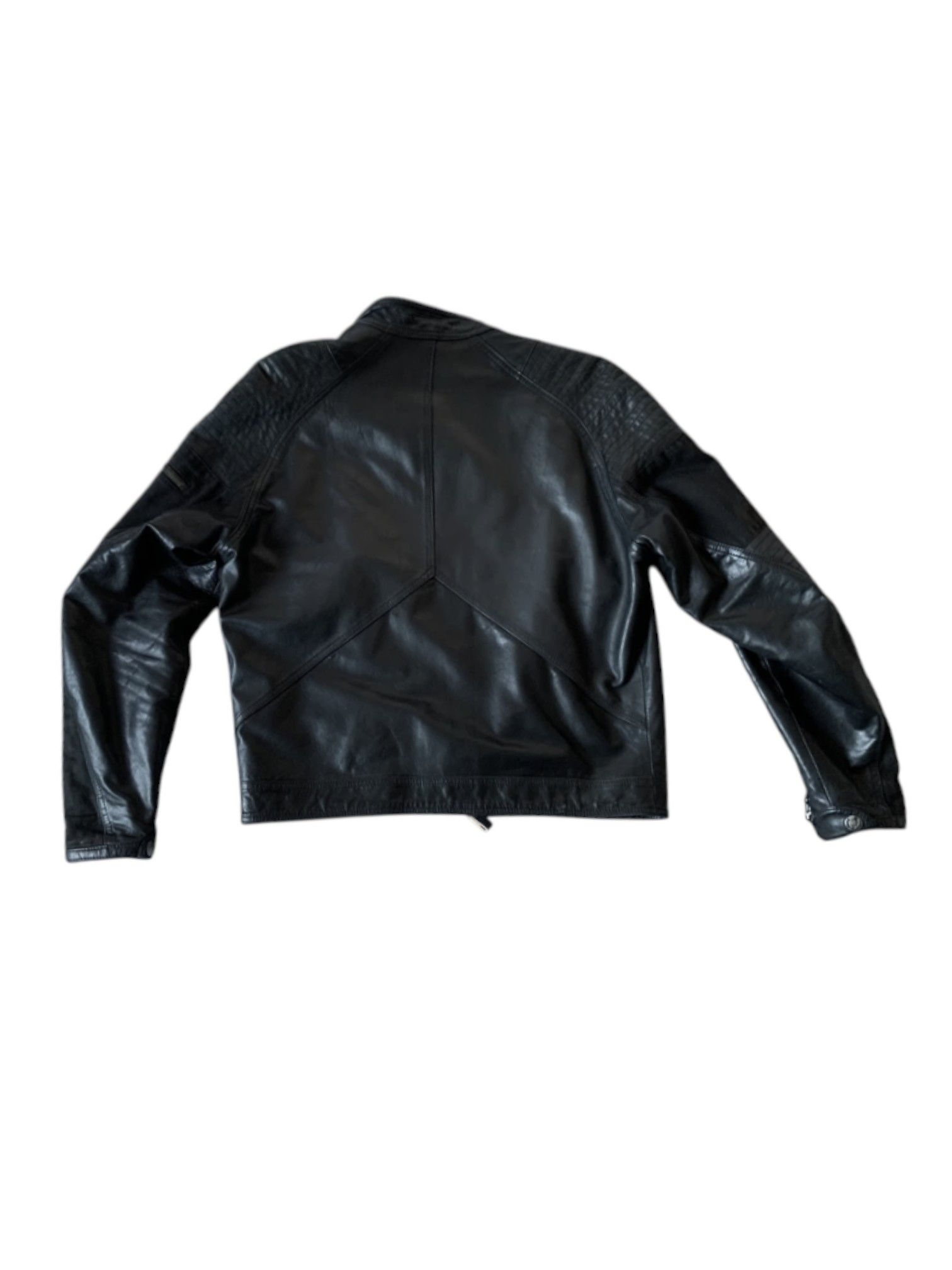 Just Cavalli Just Cavalli Black Leather Biker Jacket Size US M / EU 48-50 / 2 - 3 Thumbnail
