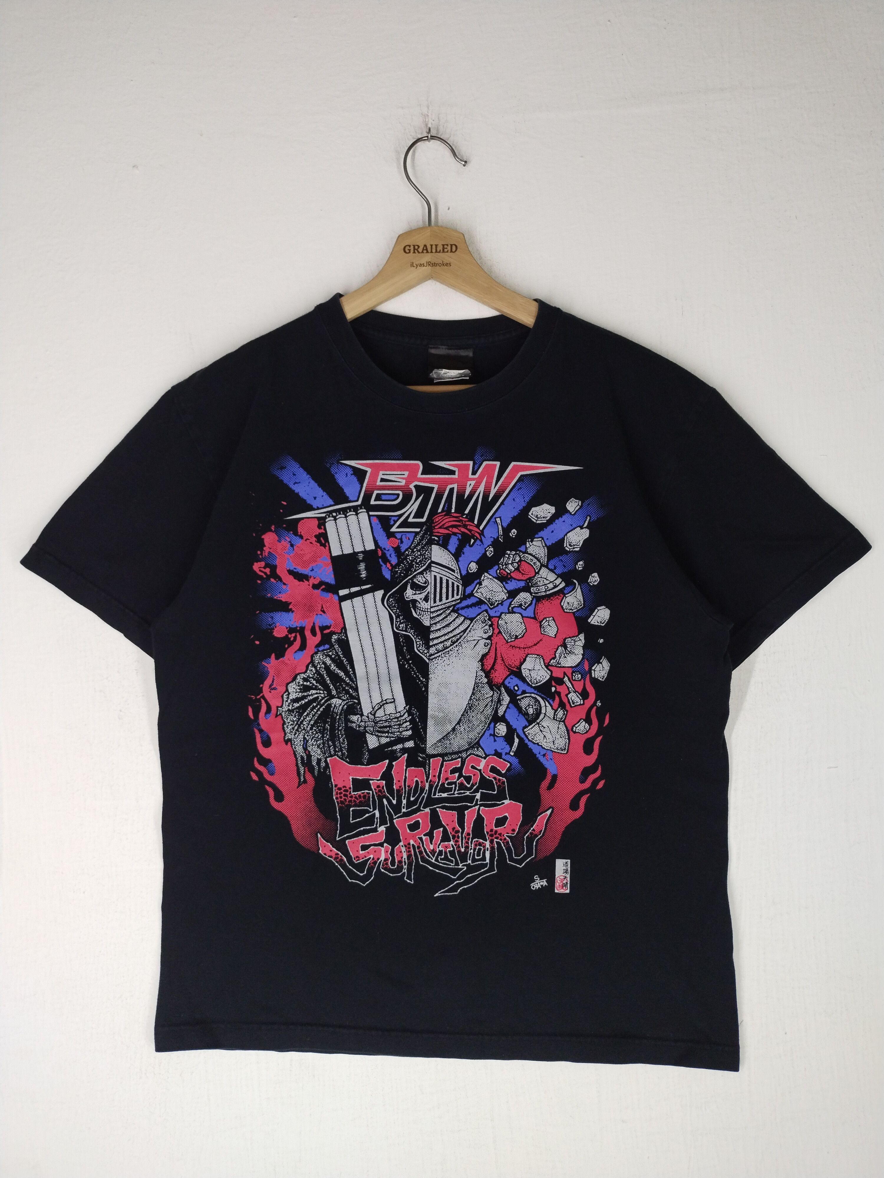 Japanese Brand Vintage Prowrestling Big Japan Death Match Rare Shirt Tee Size US L / EU 52-54 / 3 - 1 Thumbnail