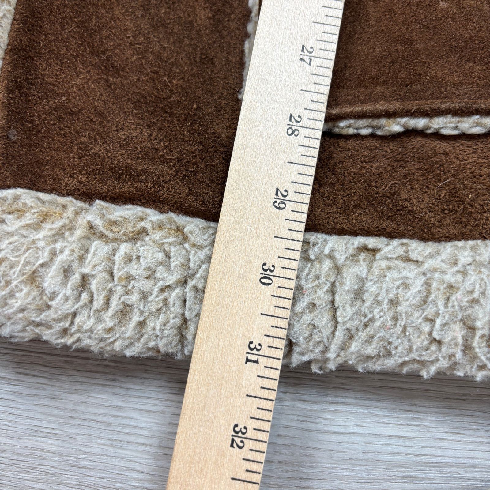 Schott × Vintage VTG Schott Bros NYC Rancher Western Shearling Suede Coat 40 Size US M / EU 48-50 / 2 - 6 Thumbnail