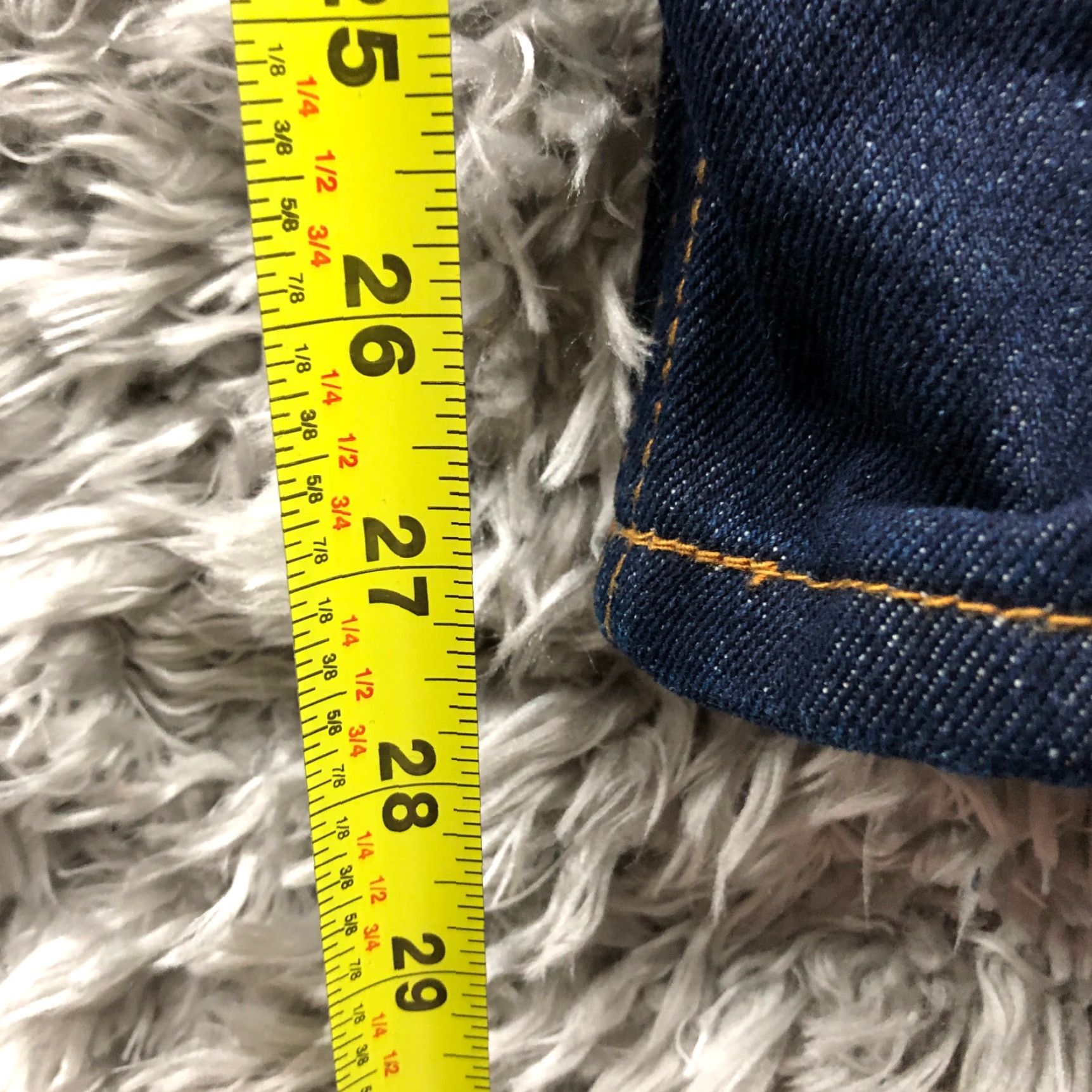 Denime Trust Jeans Mens Mid Rise Straight Leg Dark Wash Blue Denim Jeans 36x32 Regular Belt Loops 5-Pocket Size US 36 / EU 52 - 3 Thumbnail