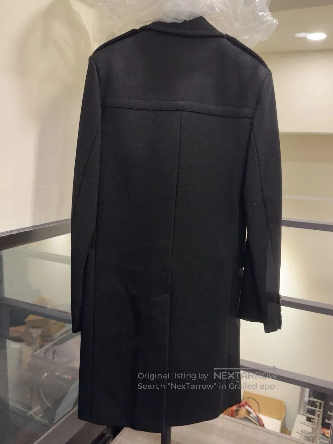 Saint Laurent Paris Saint Laurent Black Wool Coat Size 48. Size US M / EU 48-50 / 2 - 2 Thumbnail