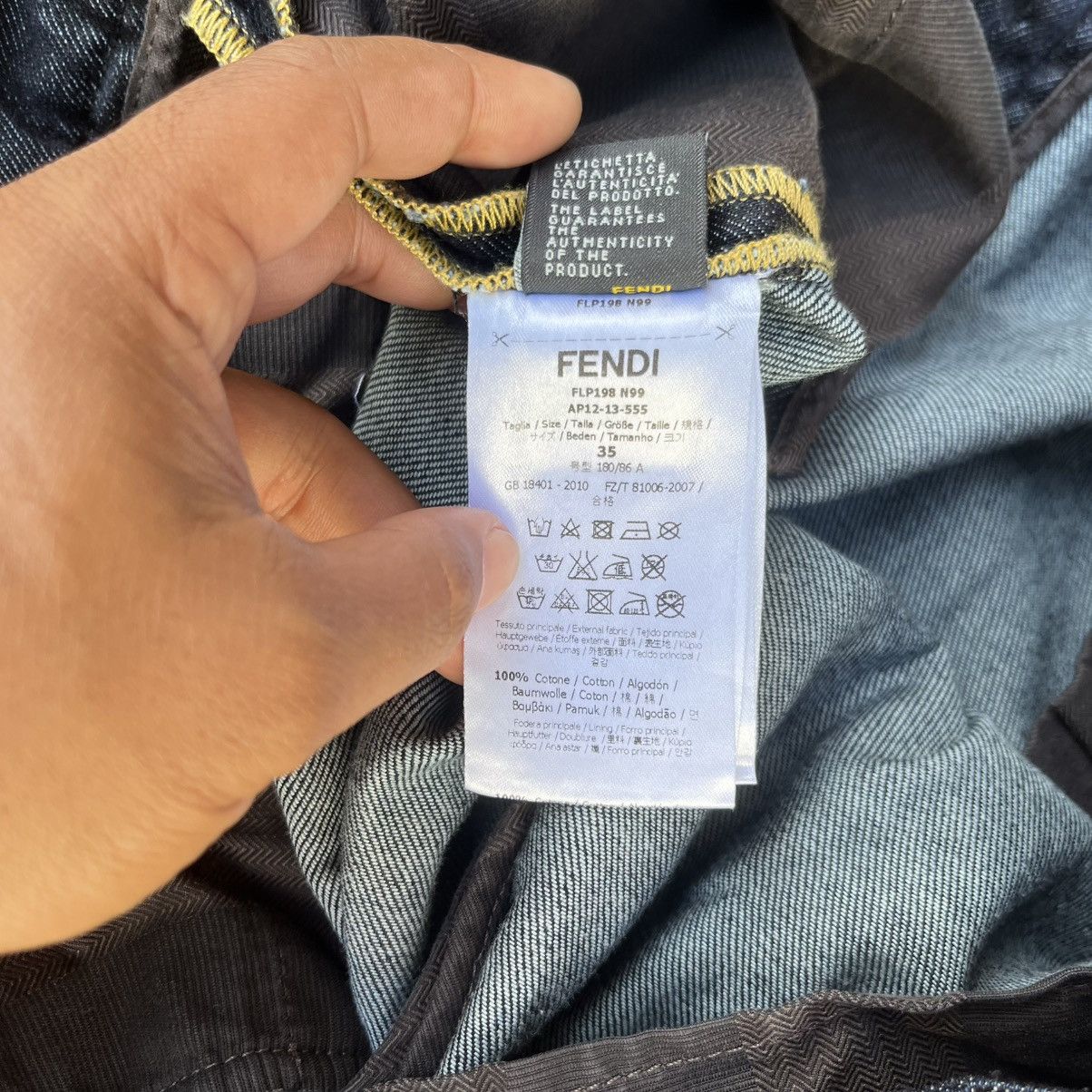 Fendi Denim Pants Fendi Blue Jeans Size US 35 - 10 Thumbnail