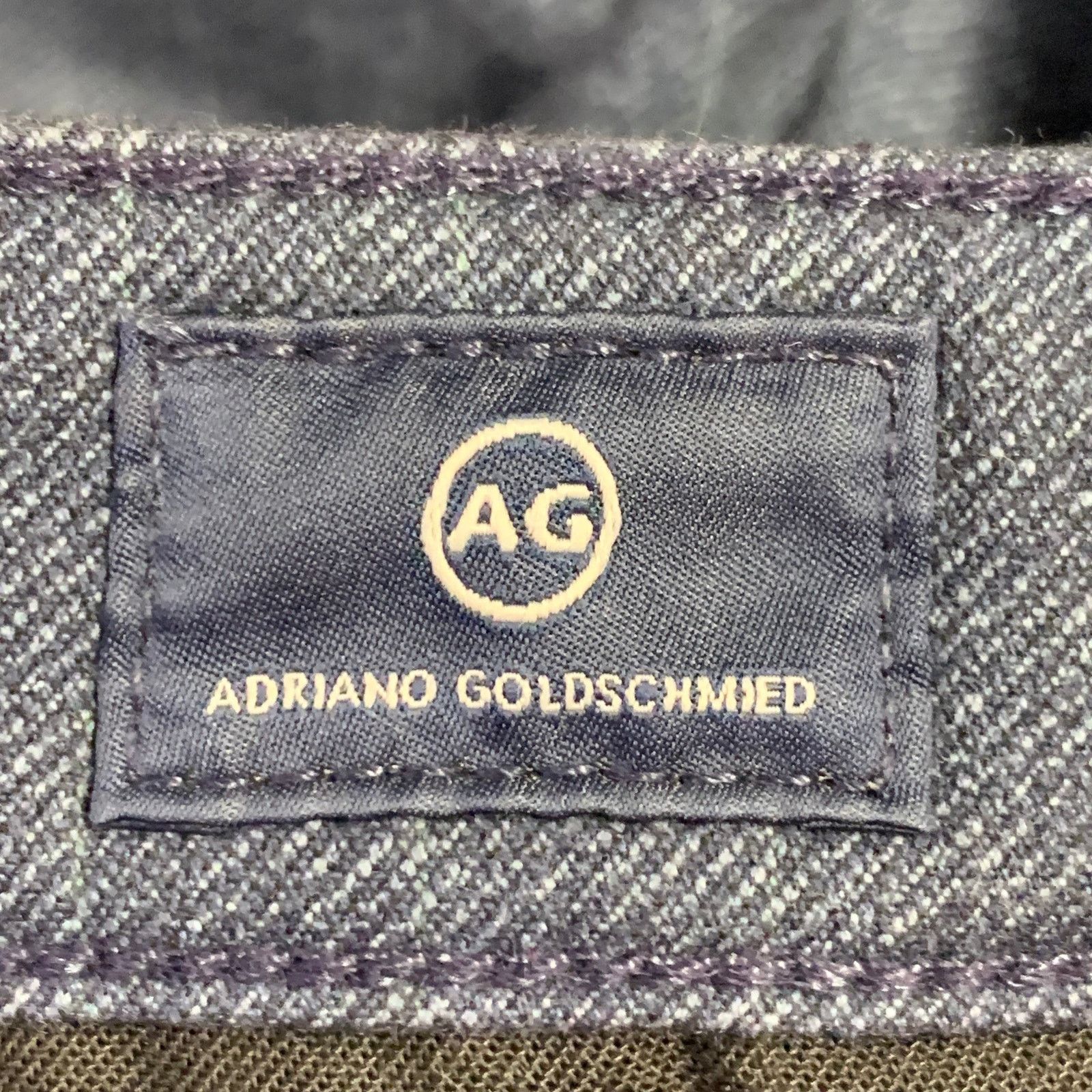 AG Adriano Goldschmied Size 29 Navy Blue Pinstripe Cotton Blend Casual Pants Size US 29 - 5 Thumbnail