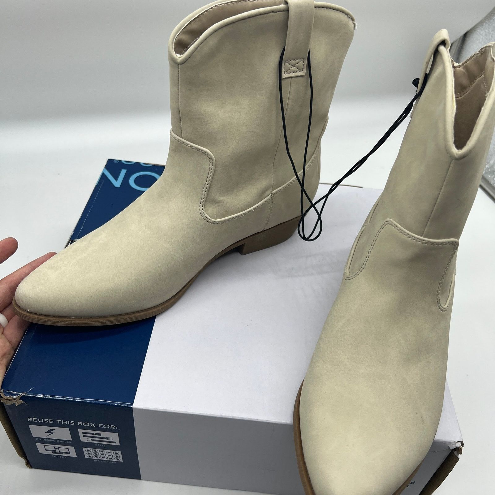 Other Arizona Jean Co Womens Western Heel Bootie Size US 9.5 / IT 39.5 - 4 Thumbnail